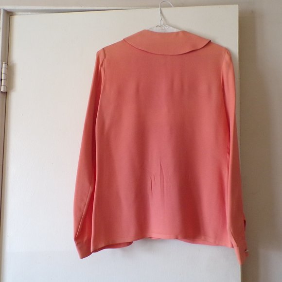 VINTAGE Cacharel Women's Peach Blouse - Picture 3 of 16